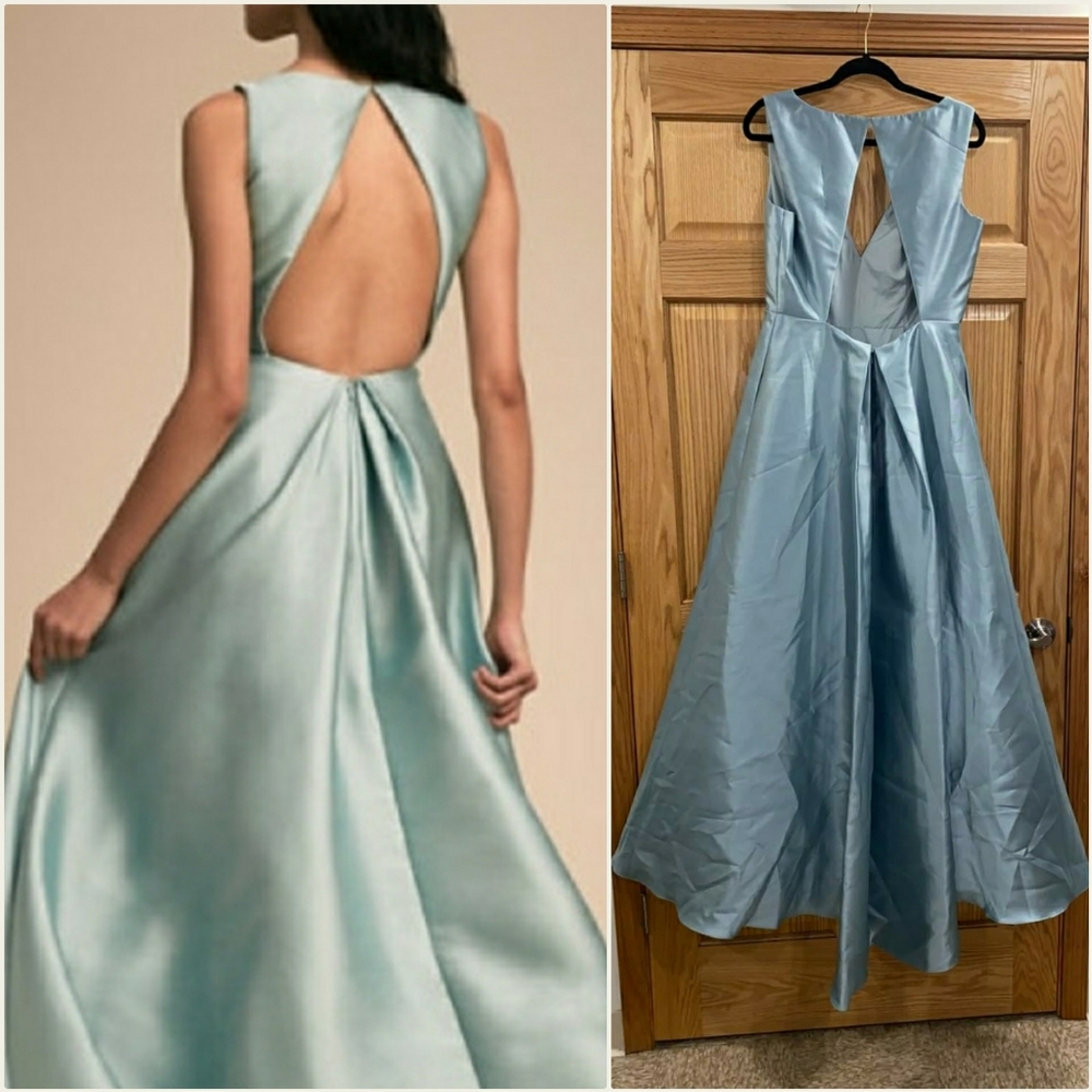 ML Monique Lhuillier V-Neck A-Line Ball Gown - Picture 2 of 6